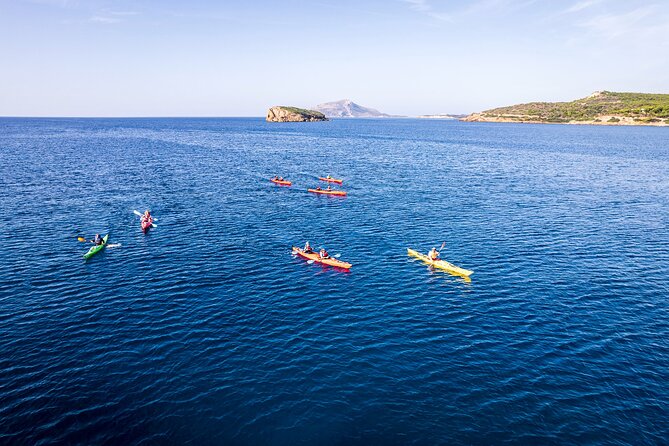 Sounio Sea Kayak Temple of Poseidon - Archi islet and the Sounio swim stop
