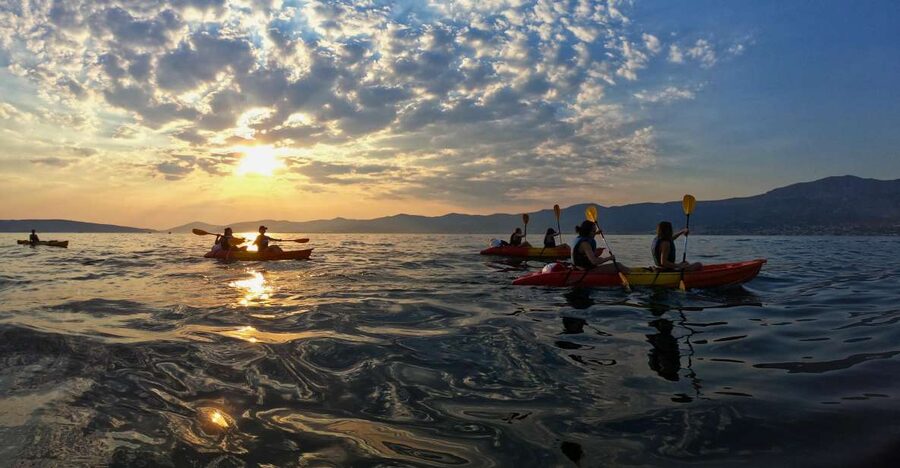 Split: Guided Sunset Sea Kayaking & Snorkeling Tour - Paddling around Marjan Park