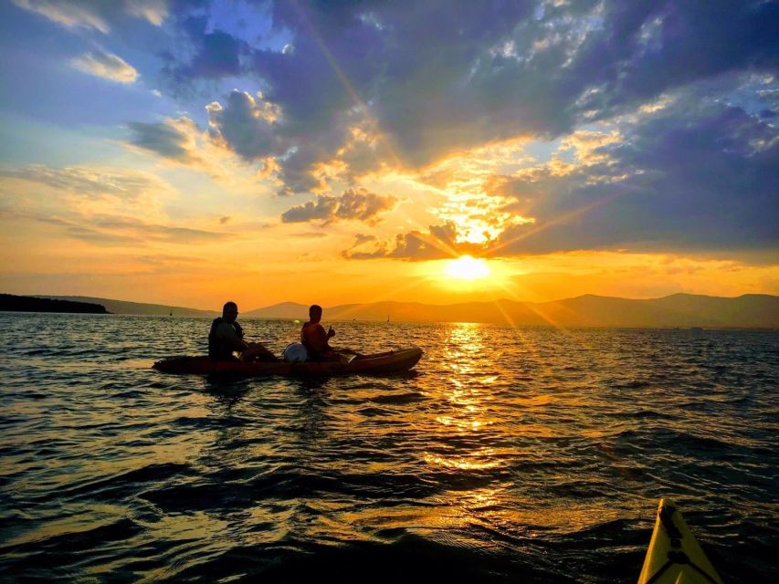 Split: Guided Sunset Sea Kayaking & Snorkeling Tour - The rocky swimming and snorkeling stop