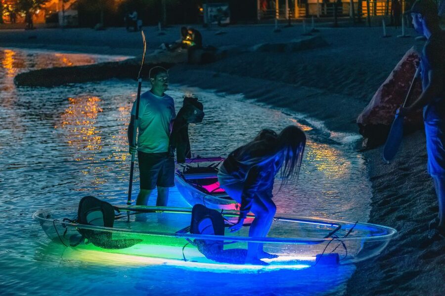 Split: Illuminated Evening Guided Kayaking Tour - Into the Žrnovnica River after dark