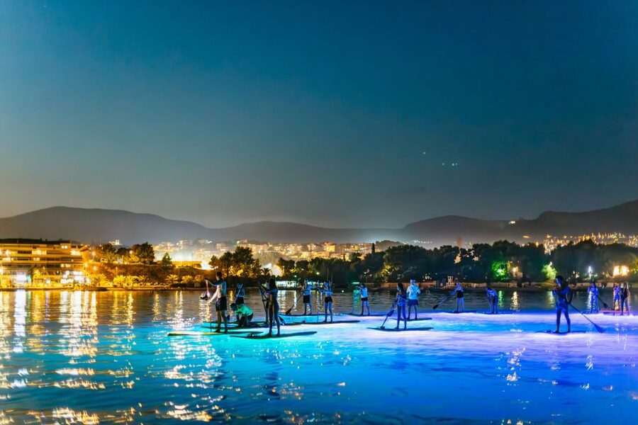 Split: Stand Up Paddleboard Night Glow Tour - Why the glowing boards change the Split night view