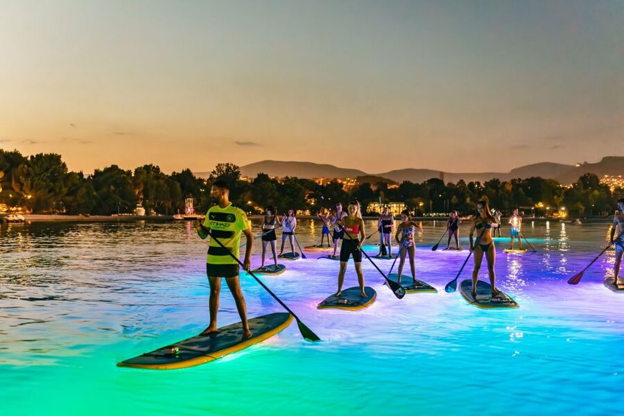Split: Stand Up Paddleboard Night Glow Tour - From Hotel Briig to the Stobreč shoreline
