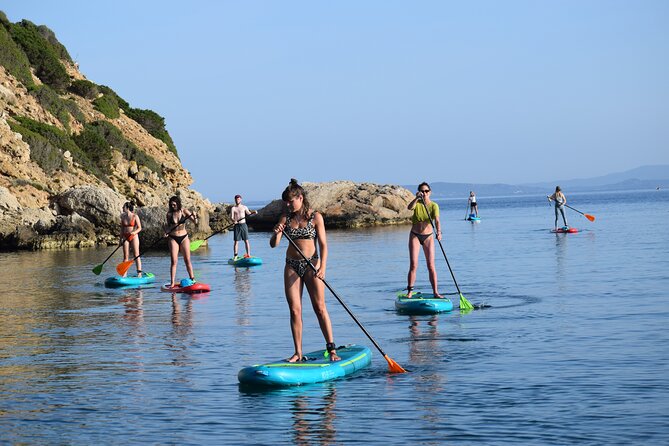 Stand Up Paddle With Dolphins, aperitif and pictures - A beach stop with Sardinian breakfast or aperitif