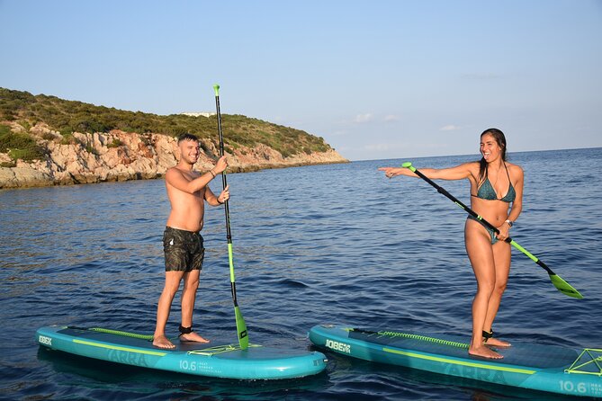 Stand Up Paddle With Dolphins, aperitif and pictures - Paddling toward Figarolo Island