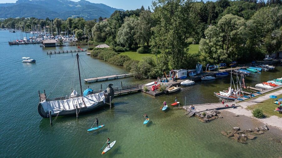 Stand Up Paddling at lake Chiemsee - A gentle paddle or a full-body workout