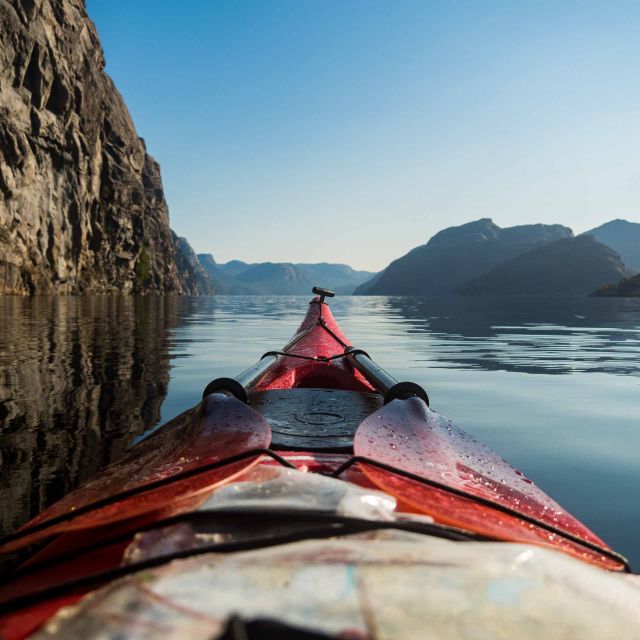 Stavanger: Lysefjord Kayak Safari (Waterfalls & Pulpit Rock) - Three and a half hours among mountains and waterfalls