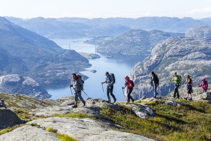 Stavanger: Preikestolen Hidden Trail Hike + Canoe + Lunch - A rougher trail with time to stop
