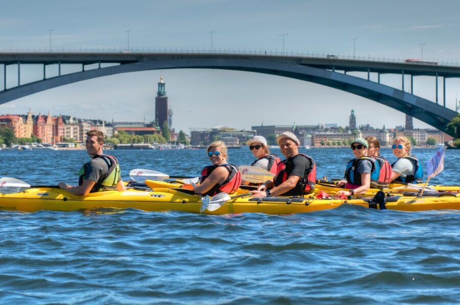 Stockholm: Guided Kayak City Tour & Optional Midsummer Meal - Seeing Stockholm from a low seat on the water