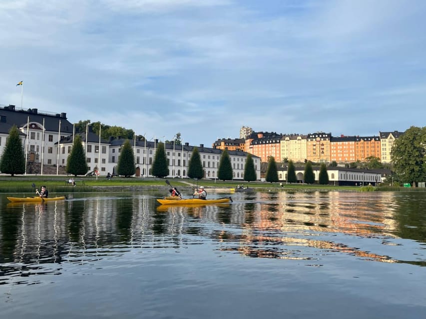 Stockholm: Sunset Kayak Tour in the City + Swedish Fika - Stockholm After Dark, Seen From a Kayak