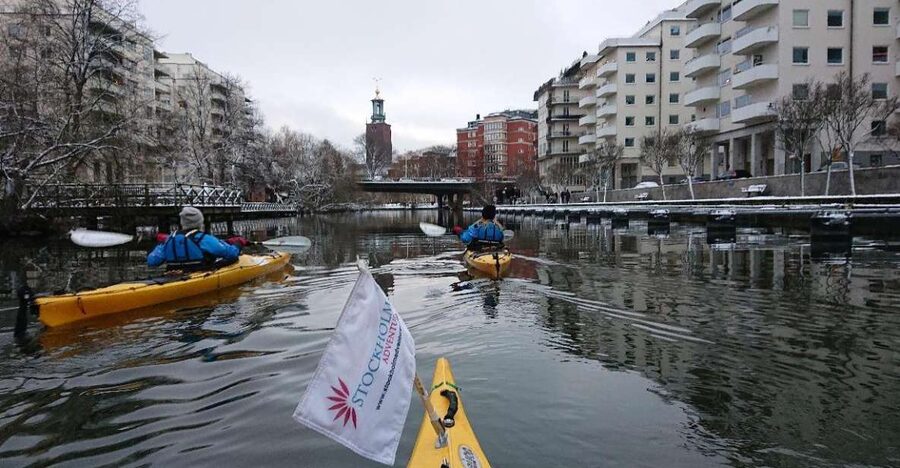 Stockholm: Winter City Kayaking Tour - Starting near Central Station and getting fitted out