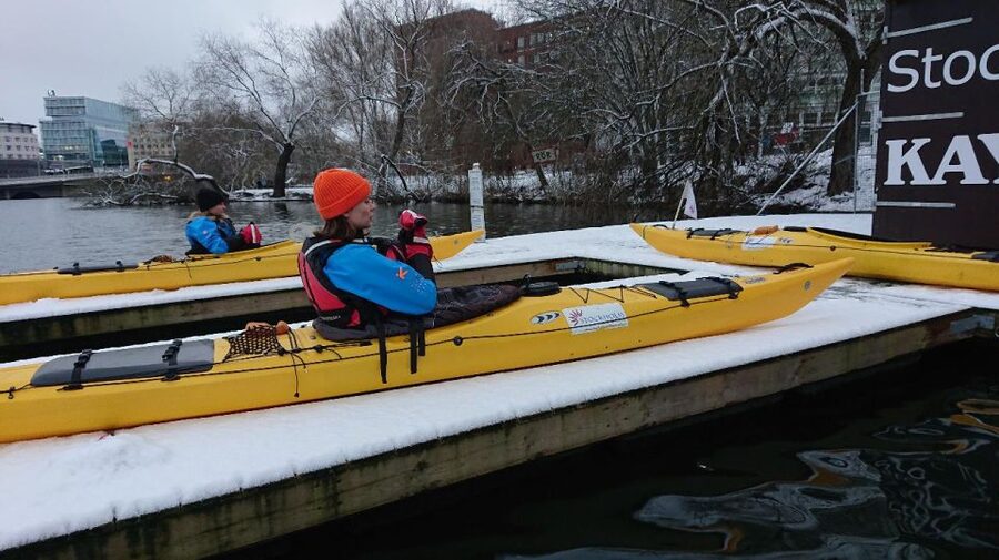 Stockholm: Winter City Kayaking Tour - The shoreline around Södermalm