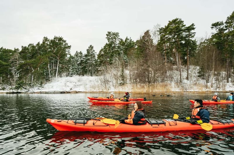 Stockholm: Winter Kayaking, Swedish Fika, and Hot Sauna - The dry suit fitting and safety briefing