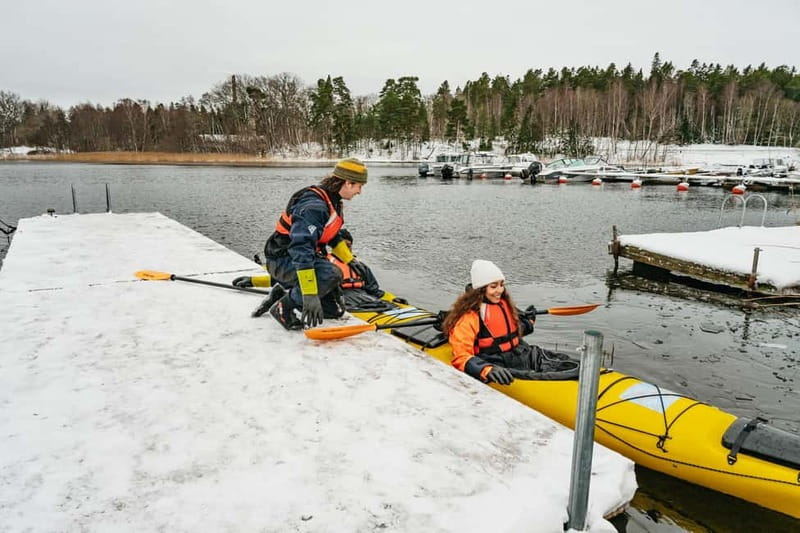 Stockholm: Winter Kayaking, Swedish Fika, and Hot Sauna - Paddling around Vaxholm and Bogesund