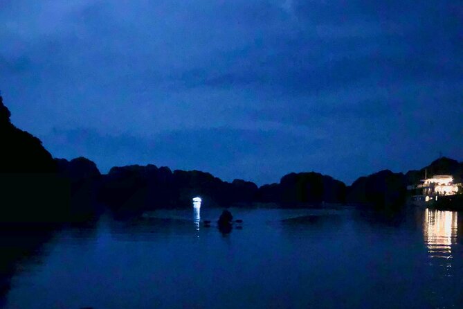 Sunset & Bioluminescent Plankton Kayaking Lan Ha bay - The speedboat return at 7:15 PM