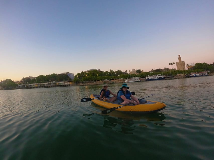 Sunset Kayak: Historic Seville, Triana and La Cartuja - Seville Tower and the first river views