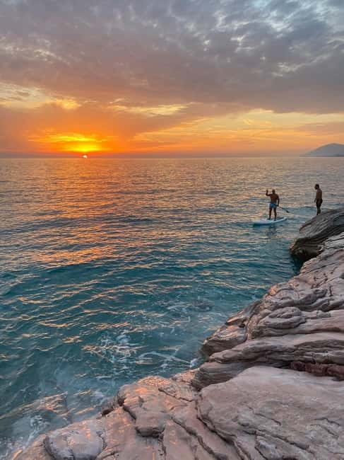 Sunset kayak/Sup tour - Lukova tiny caves and Secret beaches - Paddling Back in the Last Light