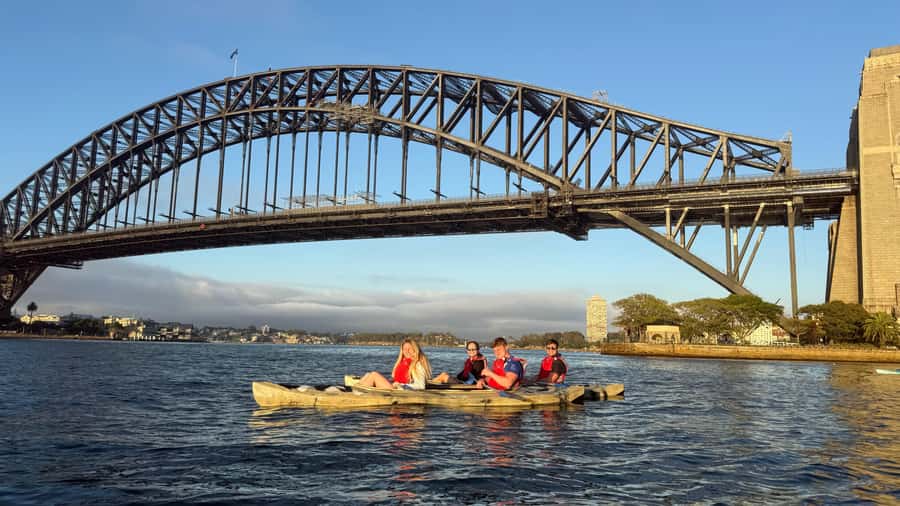 Sydney Sunrise Private Kayak – Opera House & Harbour Bridge - Sydney Harbour Bridge from below