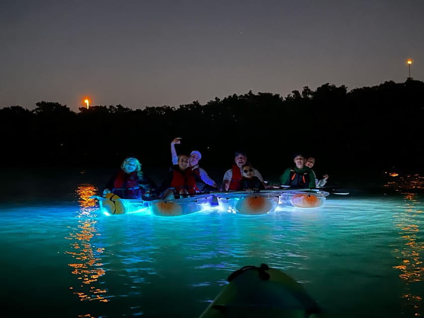 Tampa: Clear Glowing Kayak Nighttime Tour - What $73 includes