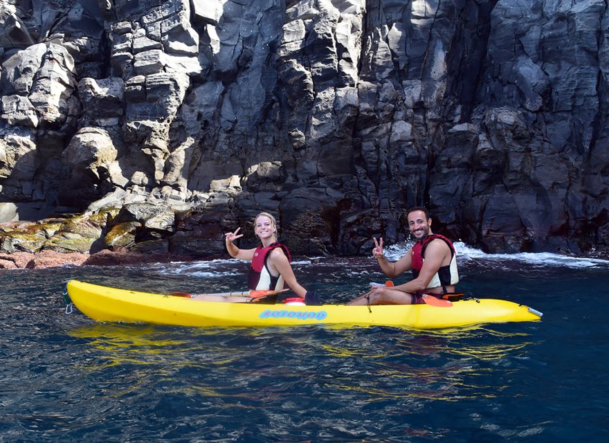 Tenerife: Kayak and Snorkel with Turtles, Wetsuits Included - Snorkeling in a bay reached only by boat