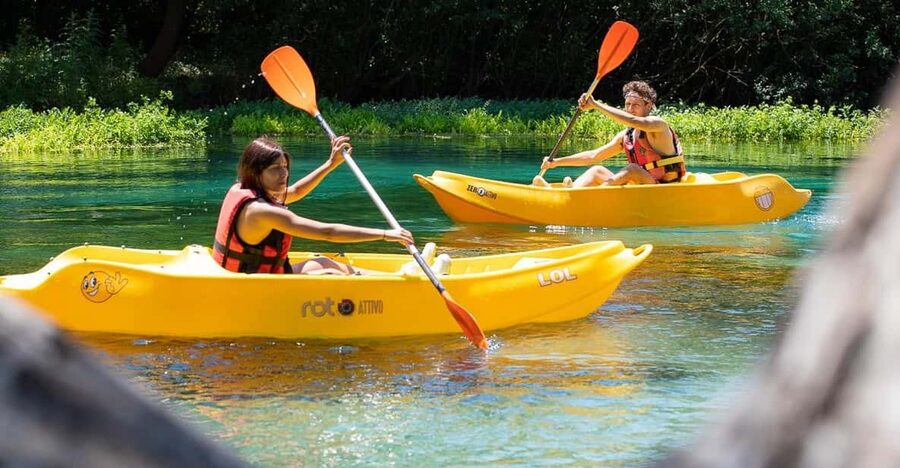 Tirino River: Kayak Adventure Excursion - Cold water, bare feet, and what to wear