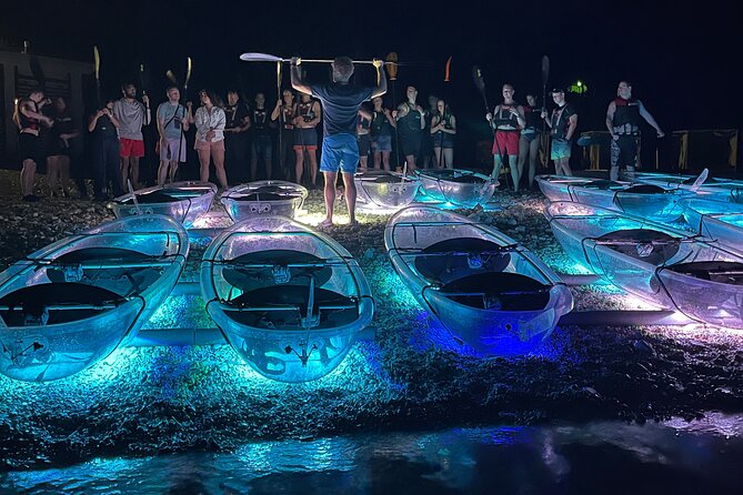 Transparent Kayak Night Glow Experience from Pula - Who will enjoy this most?
