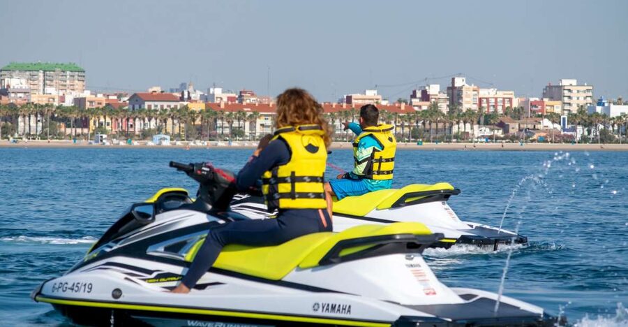 Valencia: Jet Ski Tour + Paddle Surf + Photos + Free drink - Starting at Valencia’s harbor