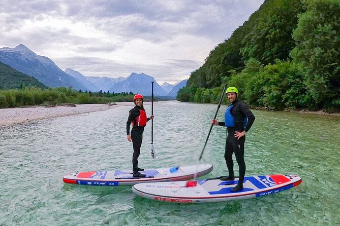 Whitewater Paddle Boarding on Soca River - A calm-water lesson before the rapids