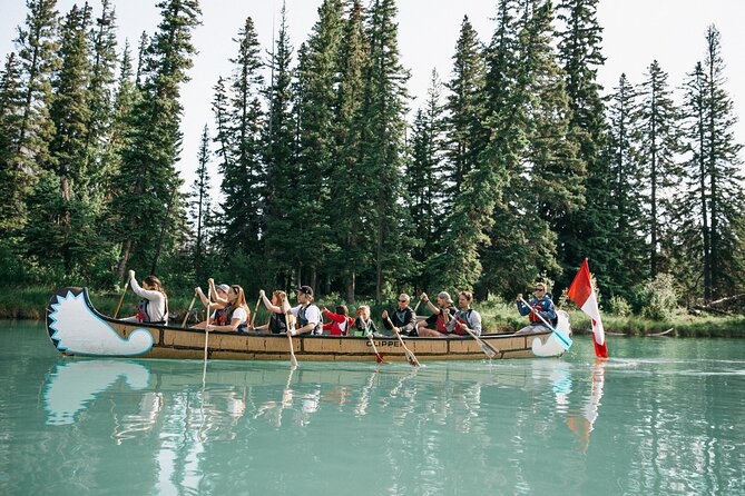 Wildlife on the Bow | Big Canoe Tour in Banff National Park - Getting into the big canoe