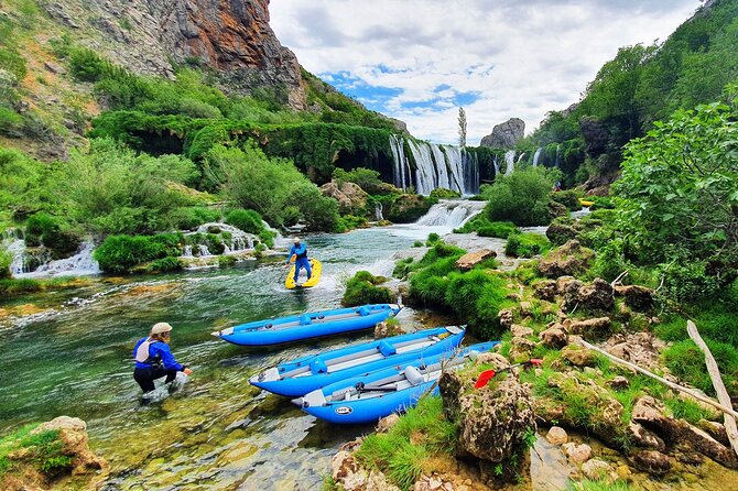 Zadar: Zrmanja River Kayaking, with optional transfer from Zadar - Swimming, lunch, and the final waterfall