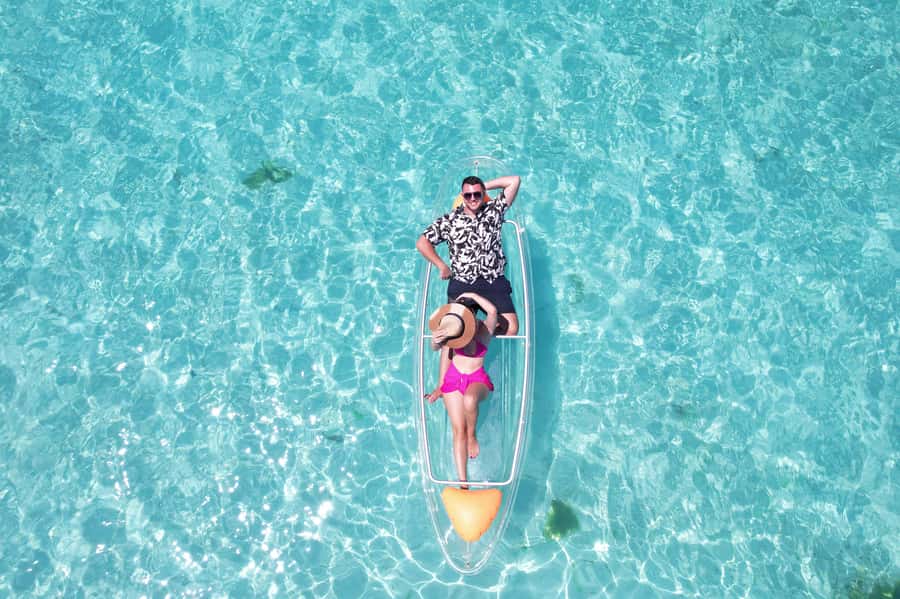Zanzibar: Transparent Kayak and Drone (with Pickup Included) - Why the drone photos are the real centerpiece