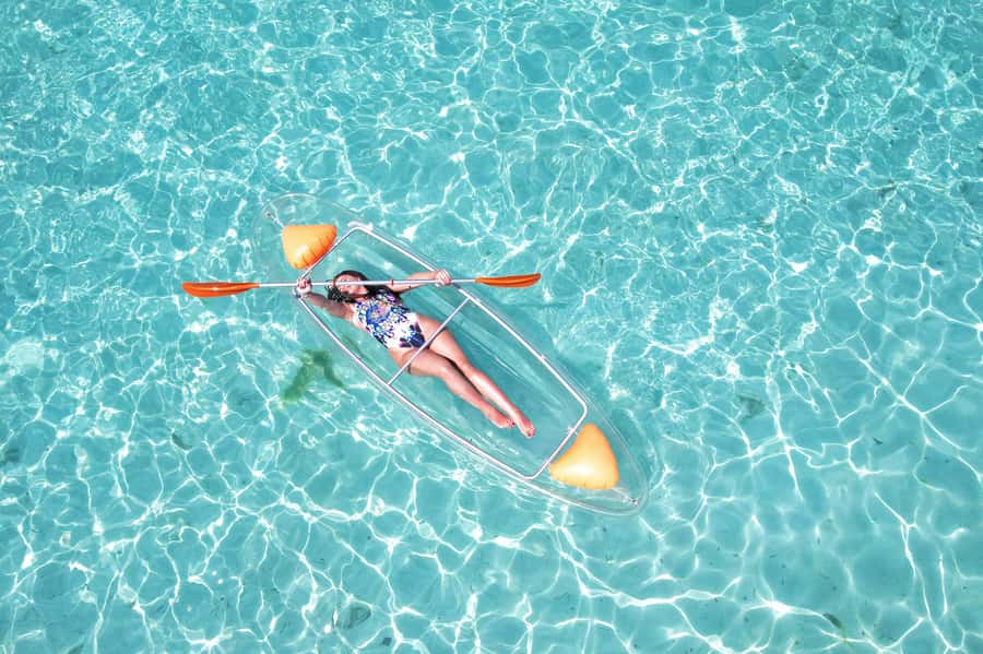 Zanzibar: Transparent Kayak and Drone (with Pickup Included) - A short itinerary with a clear purpose