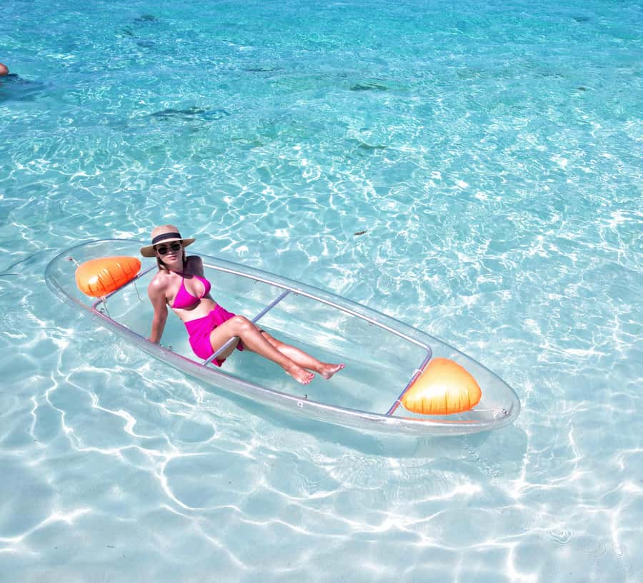 Zanzibar: Transparent Kayak and Drone (with Pickup Included) - Practical value and small drawbacks